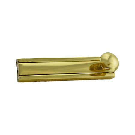 Ives Commercial Solid Brass 3in Modern Surface Bolt Bright Brass Finish 40B33